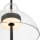 LED Pendelleuchte Metall Glas H: max. 348 cm Schwarz