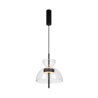 LED H&auml;ngeleuchte Glas Metall warmwei&szlig;es Licht 3000 K