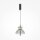 LED Pendelleuchte Metall Rauchglas H: max. 348 cm BRUNO