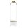 Suspension métal verre LED H : max. 329 cm en laiton