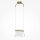 Suspension métal verre LED H : max. 329 cm en laiton