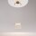 Suspension métal verre LED H : max. 329 cm en laiton