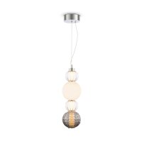 Lampe à suspendre métal verre LED largeur...