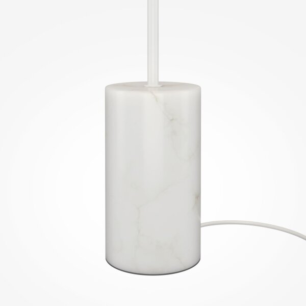 LED Lampadaire verre métal blanc chaud 3000 K 1300 lm rond