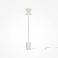 LED Lampadaire verre métal blanc chaud 3000 K 1300...