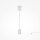 LED Lampadaire verre métal blanc chaud 3000 K 1300 lm rond