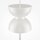 LED Lampadaire verre métal blanc chaud 3000 K 1300 lm rond