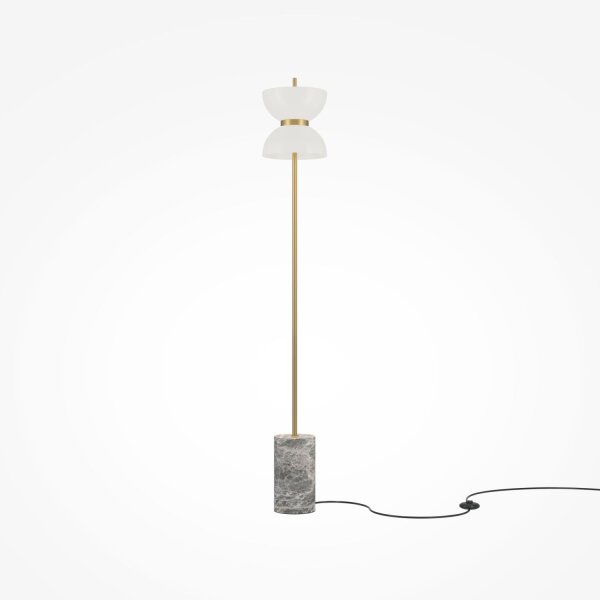 LED Stehlampe Metall Glas 145 cm rund 1300 lm Modern
