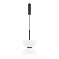 Pendelleuchte Metall Glas LED &Oslash; 22 cm H: max. 350 cm