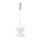 Lampe à suspendre LED métal verre D : 22 cm H : max. 350 cm Blanc