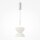 Lampe à suspendre LED métal verre D : 22 cm H : max. 350 cm Blanc