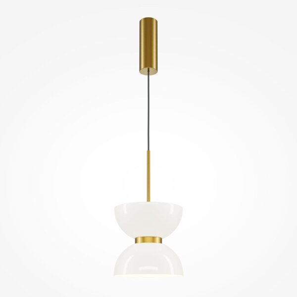 Hängeleuchte Metall Glas LED D: 22 cm H: max. 350 cm
