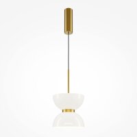 Hängeleuchte Metall Glas LED D: 22 cm H: max. 350 cm