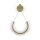 Applique murale LED aluminium verre 133,1 cm de haut en or