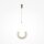LED Hängeleuchte Aluminium Glas H: max. 186,5 cm 350 lm