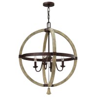 Lustre design ESITEESH Ø61cm bois métal...