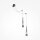 Wandleuchte LED Metall Glas Up Down 228,9 cm hoch Chrom