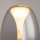 Lampe LED à suspendre verre fumé aluminium blanc chaud 3000 K ronde