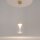 LED Hängelampe Aluminium Glas D: 20 cm rund in Gold