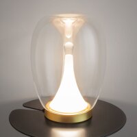 Lampe de table aluminium verre LED Ø 20 cm 27,2 cm...