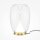 Lampe de table aluminium verre LED Ø 20 cm 27,2 cm en or