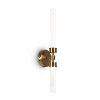 Lampe LED pour miroir m&eacute;tal verre H : 56,6 cm en...