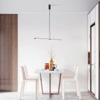 LED Hängeleuchte Glas Aluminium Farbwechsel 3000-6000 K