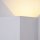 Luminaire dextérieur mural LED Métal Up Down IP54 Blanc carré