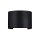LED Außenlampe Wand Metall IP54 Up Down 400 lm Schwarz