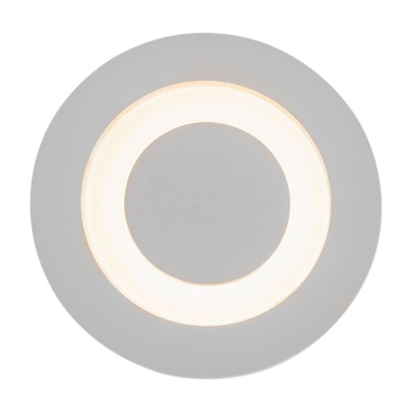 LED Wand Einbauleuchte Aluminium IP65 120 lm Weiß rund