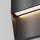 Außenlampe Wand LED Aluminium IP54 Schwarz quadratisch