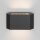 LED Wandleuchte außen Aluminium Up Down B: 20,5 cm IP54