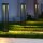 LED Pollerleuchte Aluminium IP65 80 cm Grau eckig TIM