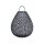 Solar Tischleuchte außen LED Rattan rund D: 36 cm 45 cm