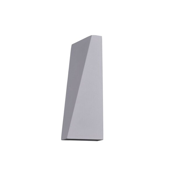 Lampe dextérieur murale métal LED IP54 hauteur 20 cm Up Down blanc