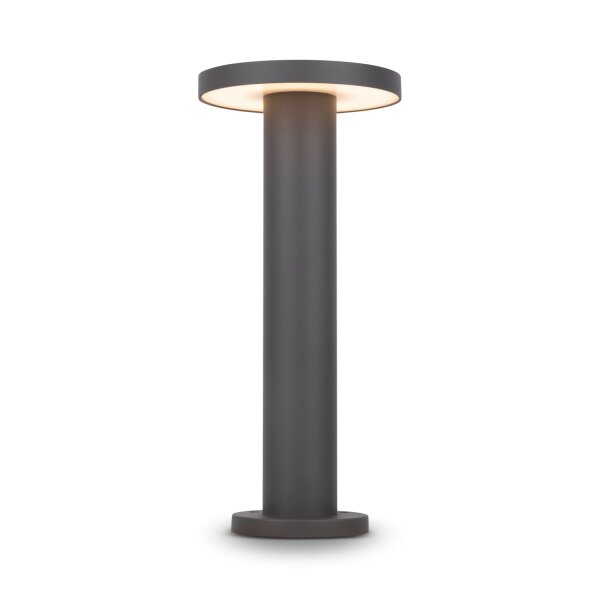 Stehleuchte außen Metall LED IP65 40 cm hoch Graphit