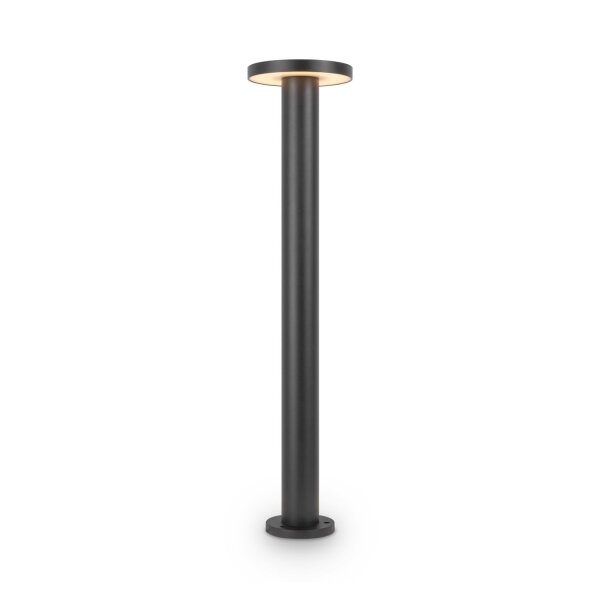 Stehleuchte außen Metall LED IP65 80 cm hoch Graphit