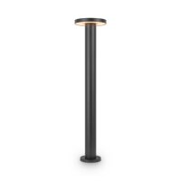 Stehleuchte außen Metall LED IP65 80 cm hoch Graphit