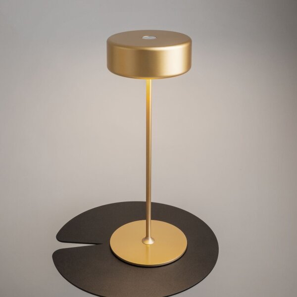Lampe de table LED aluminium dimmable Touch D : 12 cm rond