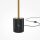 Lampadaire LED dimmable aluminium 158 cm en laiton EVA