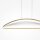 Pendelleuchte LED Aluminium H: max. 325 cm in Messing