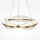 Lustre LED Aluminium D : 60 cm rond H : max. 318 cm