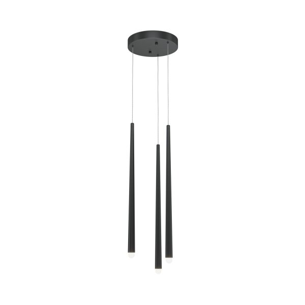 Pendelleuchte Aluminium LED 26 cm breit Schwarz Weiß