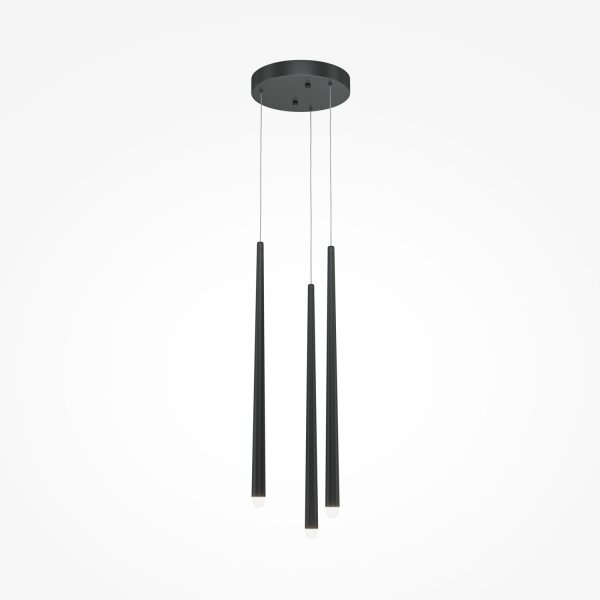 Pendelleuchte Aluminium LED 26 cm breit Schwarz Weiß