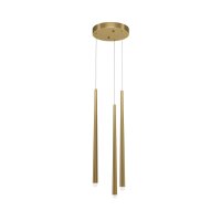 Pendelleuchte Aluminium LED 26 cm breit in Messing...