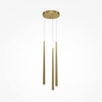 Pendelleuchte Aluminium LED 26 cm breit in Messing...