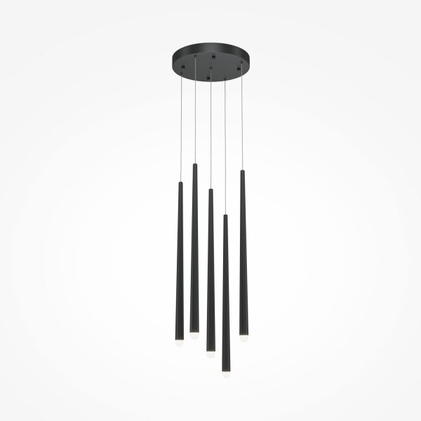LED Hängelampe Aluminium B: 32 cm H: max. 369,3 cm rund