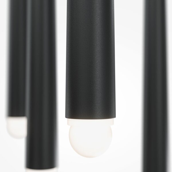 LED Hängelampe Aluminium B: 32 cm H: max. 369,3 cm rund
