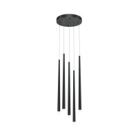LED H&auml;ngelampe Aluminium B: 32 cm H: max. 369,3 cm rund