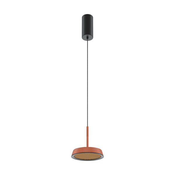 LED Hängelampe Aluminium Ø 15,3 cm rund H: max. 327 cm